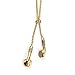 Produktbild NA Halskette Mode Hip Hop Charm Musik Headset Ohrstöpsel Metall Mann Kleidung Zubehör Halskette Schmuck für Männer Frauen Anhänger Antiquegoldplated