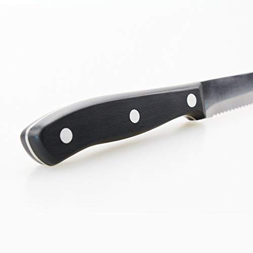 Best Premium 8-Piece Steak Knife Set, Perfect Edge Stainless Steel with Ergonomic Handle