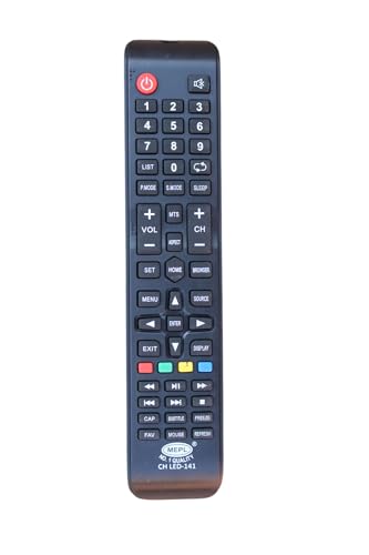 Image of Mitashi /Wisdom Share Smart LED /LCD TV Remote | No Voice Command (Model: China LED 141) | Works Only If Old Remote Matches 100% Key-to-Key (Button-to-Button)