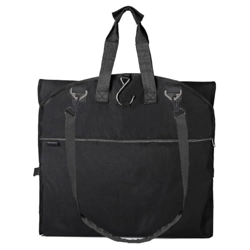 Bolsa de ropa negra ajustable de 66 pulgadas para colgar prendas largas cómodamente 2