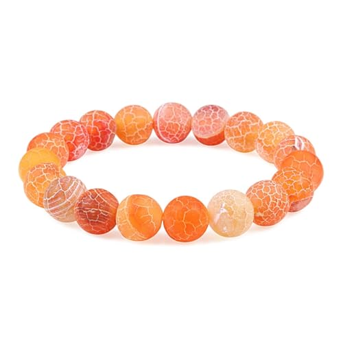 Bracelet de Perle de Cristal Nature Stones Blanc 10 mm