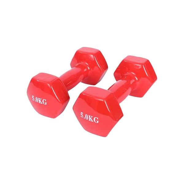 Endless Pair of Vinyl Coated Fixed Dumbbell for Gym Exercises | Material: Iron with Vinyl Coat | Weights for Women and Men