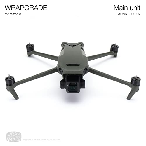 Image of WRAPGRADE Full Skin Stickers for DJI Mavic 3 / Mavic 3 Classic (Army Green)