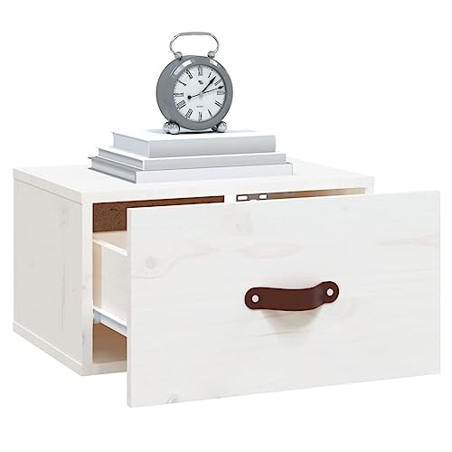Table de chevet murale blanche pour ranger les petits espaces - 5