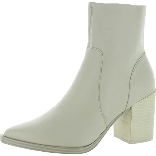 Steve Madden Women's Calabria Ankle Boot, Bone Leather, 9.5