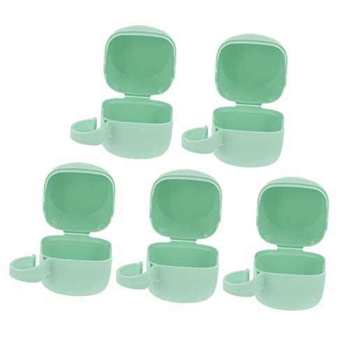 LIOOBO 5pcs Pacifier Storage Containers for Newborn Holder for Diaper Bag Pacifier Clips Holders Portable Cases Baby