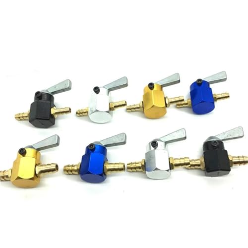 Llave grifo de gasolina universal para moto con válvula de corte de combustible en línea de 6 y 8 mm 4