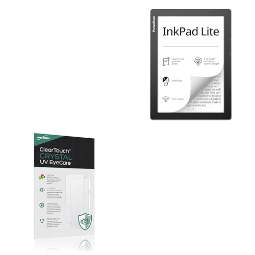 BoxWave Screen Protector Compatible With PocketBook InkPad Lite (9.7 in) - ClearTouch Crystal Anti-UV EyeCare (2-Pack), Filters out Harmful Blue Light Reduce Fatigue