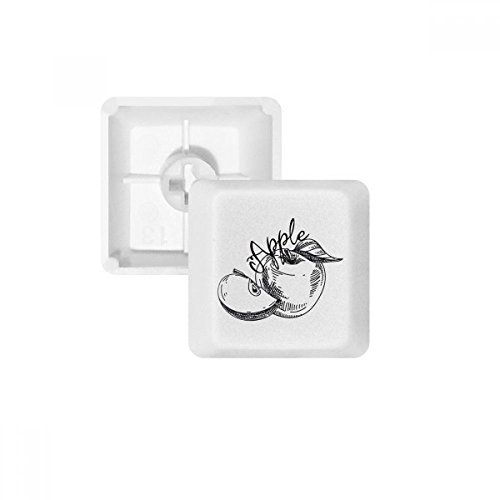 Keycaps PBT Line Dessin Apple pour Clavier Mécanique Blanc OEM R1