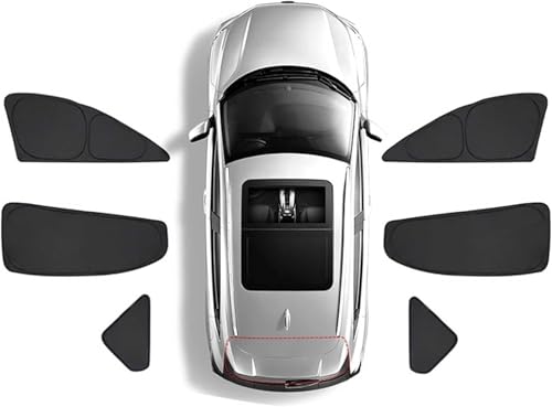 日産ノートオーラ FE13 NOTE AURA 2021.8~現行に適用車用サンシェード フロントガラス&全窓用 折り畳み式 遮光 日除け 車中泊 暑さ対策 仮眠用 収納ポーチ付き マルチサンシェード(A6個)