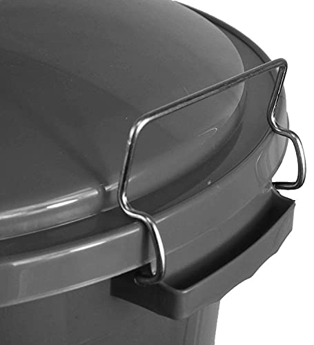 Srendi® 50L Hygienic Plastic Bin/Waterproof/Rodent Proof/Ideal for Outdoor/Animal Feed/Food/Storage/Flour Locking Lid (Grey)