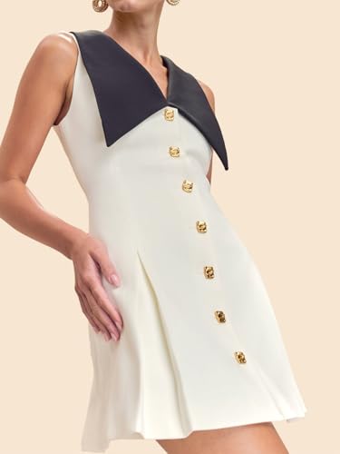 Elegant Sleeveless Blazer Dress Buttoned Short Skirt Long Casual Blazer Work Office Skirt Slim Fit2