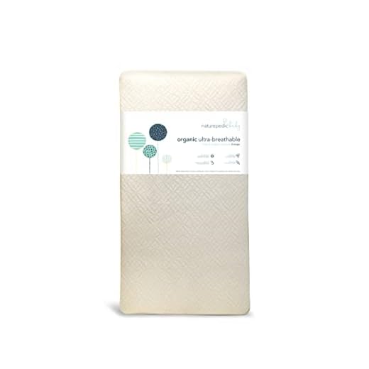 Naturepedic Organic Crib Mattress - 2-Stage - Breathable - Luxurious Quilted Removable Cover - Machine Washable - fits Standard Baby and Toddler Bed