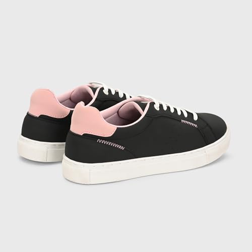 Image of Centrino Women Casual Shoes | Colorblock Sneakers with Ultra Soft Cushion Lace-Up Shoes All-Day Comfort | Trendy & Lightweight Design | Low Top Flat Sole(7611)