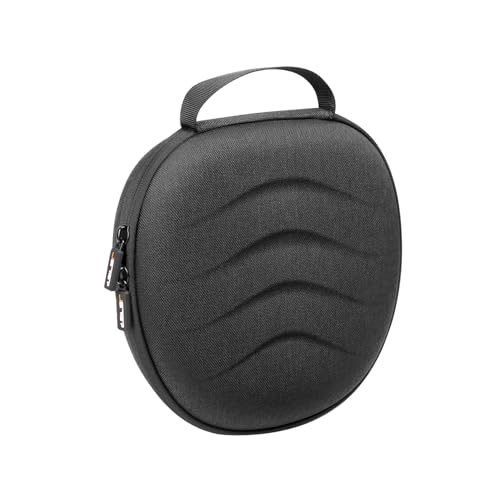 Case for AirPods Max JSVER Hard Carrying Case for Apple AirPods Max Headphone Supports Sleep Mode, Over-Ear Headsets Portable Storage Bag (Black)