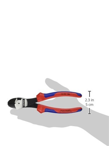 KNIPEX Ferramentas – Cortadores diagonais de alta alavancagem, multicomponentes (7402180) Cabo confo