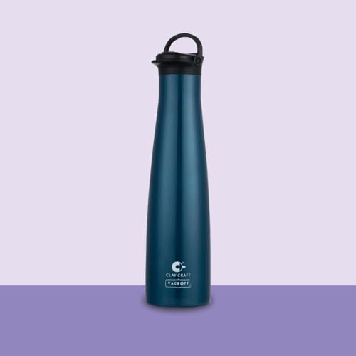 Image of CLAY CRAFT VACBOTT Vega Double Walled|18 Hours Hot and 24 Hours Cold Water Bottle Vacuum Insulated|Flask Bottle 650ml|Steel Bottles for Travelling|BPA-Free|BIS Certified|1Year Limited Warranty