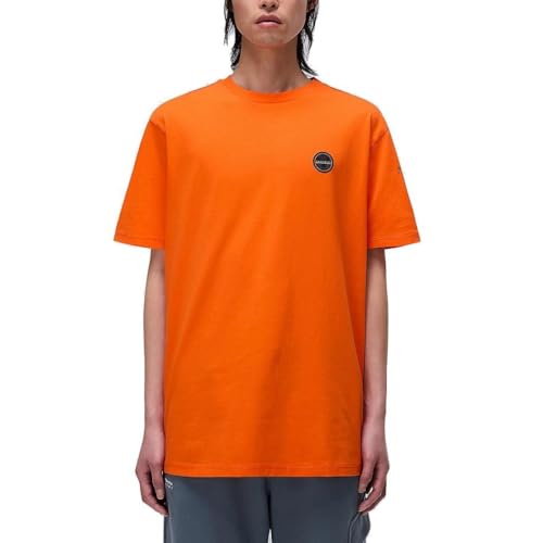 T-Shirt Bollo Napapijri Homme Orange Red en coton premium