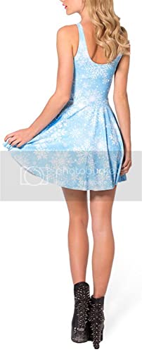 Image of Sister Amy Printed Elastic Sleeveless Shaping Breathable Camisole Skater Dress