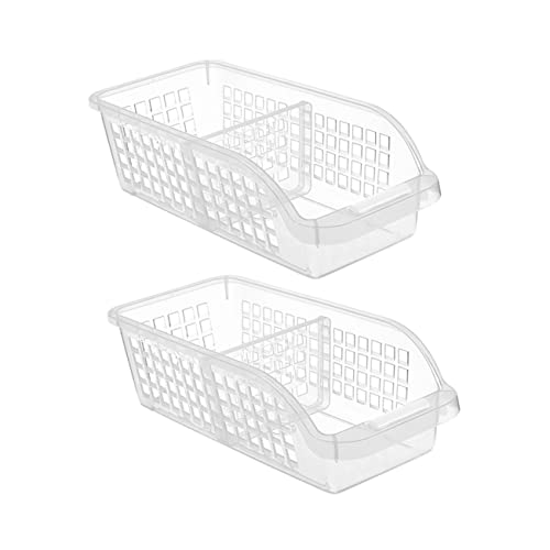 BESTYASH 2Piezas Cajas De Almacenamiento Para Frigorífico De Unidades Organizadores Transparentes Para Verduras y Leche Accesorios Para Mantener