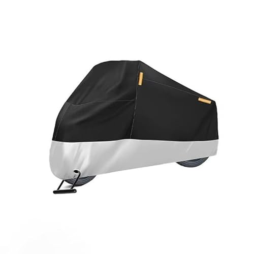 wasserdichte Motorradabdeckung für Suzuki RM-Z250 – Heavy Duty Outdoor Motorradplane, Ganzjahresschutz gegen Regen Schnee Staub UV mit Diebstahlsicherungsösen & Windfesten Schnallen,Silver