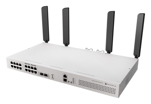 Image of Mikrotik CRS418-8P-8G-2S+5axQ2axQ-RM Network Switch. US Version