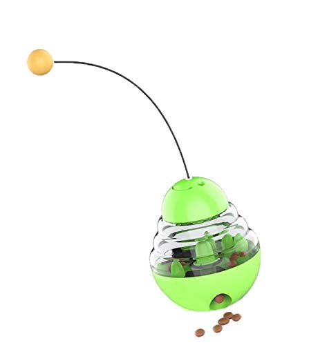 Pet cat and dog toys, new multifunctional cat and dog molar tumbler toy ball with dog food, pet snack ball dog cat puppies improve IQ interactive food distribution toy, durable food dispenser