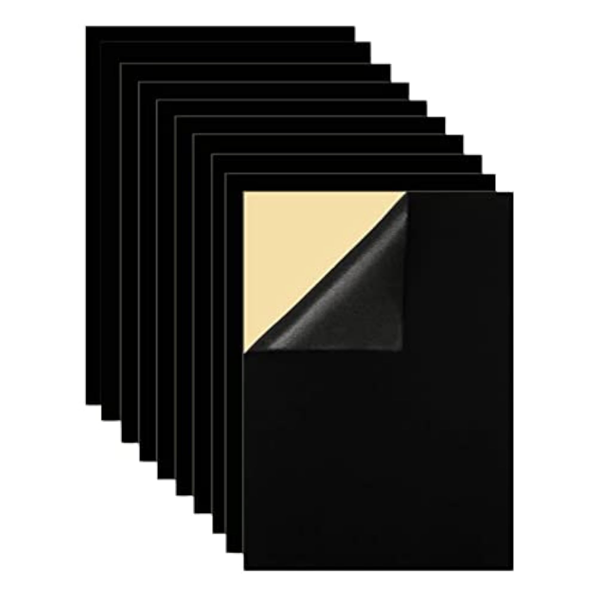 10-Pack Velvet Fabric Sticky Back Adhesive Back Sheets