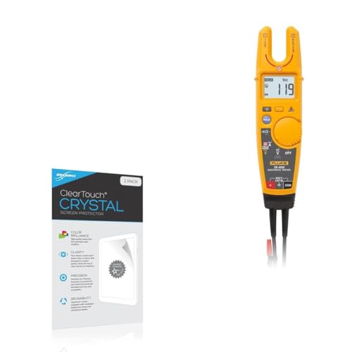 BoxWave Screen Protector Compatible with Fluke T6-600 - ClearTouch Crystal (2-Pack), HD Film Skin - Shields from Scratches