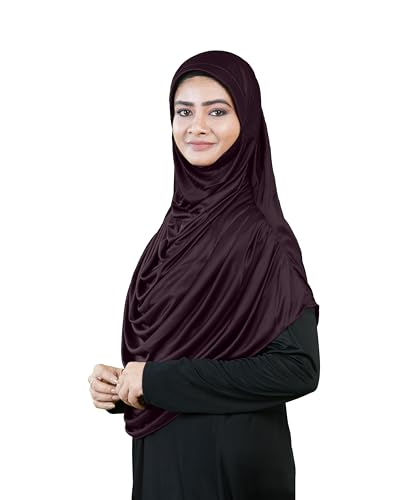 Image of Mehar Hijab Stretchable Frilled Hijab Scarf for Muslim Women | Soft Polyester Stylish Hijab for Women & Teenagers Faeezah Hijab