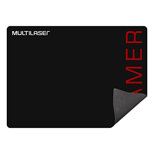 Combo Mouse e Mousepad Gamer 3200DPI Preto e Vermelho Multilaser - MO306