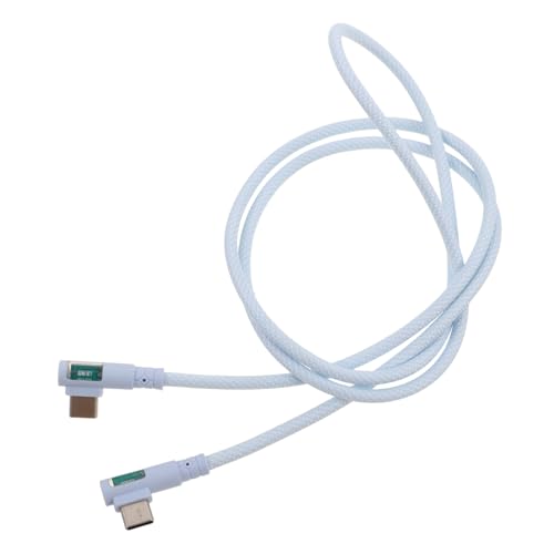 PartyKindom Cable De Datos Resistente Tipo C Cable De Carga De Doble Codo Cable De Carga Rápida Tipo C Cable Doble C Cable De Transferencia Rápida De Datos Cargador Tipo C Carga Rápida