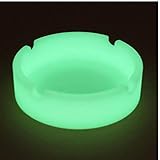 Ligero y fácil de llevar. Bongles Cenicero Luminoso Superior De Caucho De Silicona De Alta Temperatura Resistente Al Calor Ronda Diseño Cenicero