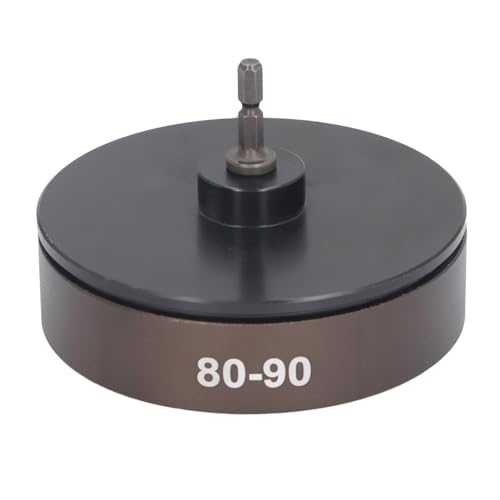 Electric Capping Machine Bit, Automatic Locking 80 90mm, for Food Beverage Cosmetic Industry, Metal and Rubber Construction, Leakproof Design, Compatible with Electric