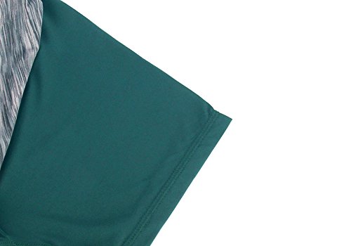 image for RIBOOM Women Workout Fitness Running Shorts, Double Layer Elastic Wais