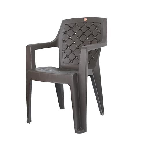 Image of Cello Squid Chair Set of 2, Matte Brown | Unbreakable, Durable & Strong | Blended PP Material, Easy to Clean | Plastic Chair for Living Room, Home & Office | 3 Years Warranty - Manufacturing Defects