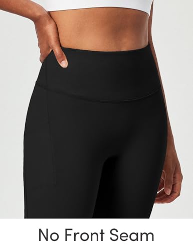 IUGA Capri Leggings for Women with Pockets Women's High Waisted Knee Length Capris Compression Yoga Pants Workout Leggings3