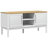 Durable en bois massif : fabriqué en pin massif, le buffet offre un grain naturel et un aspect rustique, il est robuste et facile à entretenir, s'adapte aux salons modernes ou scandinaves