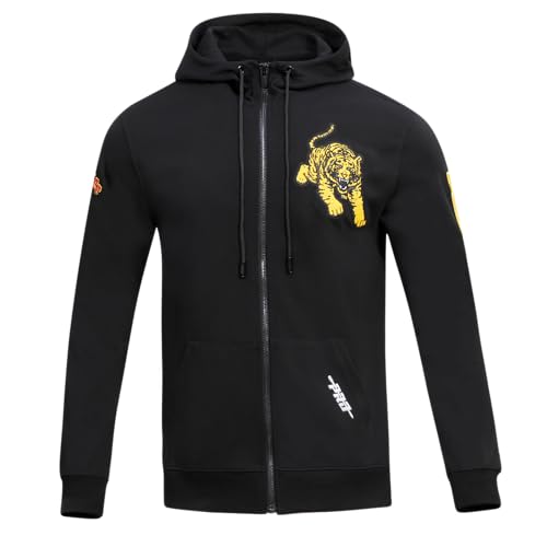 Image of Pro Standard Mens College Classic Chenille Cotton Double Knit Full Zip Hoodie