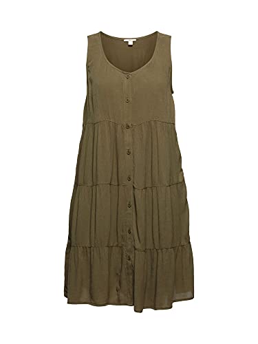 Edc by Esprit 051CC1E312 Vestito, 350/KHAKI Green