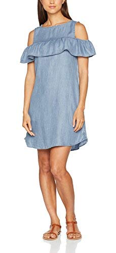 Esprit 057cc1e027 Vestido, Azul (Blue Light Wash), 42 (Talla del Fabricante: X-Large) para Mujer