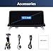 RicoRich 12.3inch Ultra Thin Screen Wired Wireless CarPlay Android Auto Mirror Link Car Radio Bluetooth Video Player Screen for BMW X5 X6 E70 E71 Linux CCC 2007-2010 Retains iDrive Controls