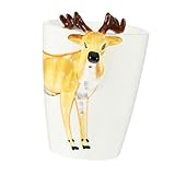 Luxshiny Taza De Cerámica Forma De Animal Para Desayuno Café Té Uso Cocina Personalizable Diseño