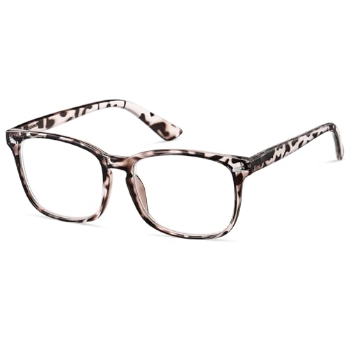 ZNEIAAPR Nearsighted Myopia Glasses for Men Women Blue Light Shortsighted Distance Glasses with TR90 Frame Spring Hinge (NOT READING GLASSES) -1.50x/Tortoise