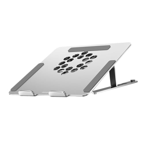 Base para portátil Kichvoe de aluminio con ventilador silencioso