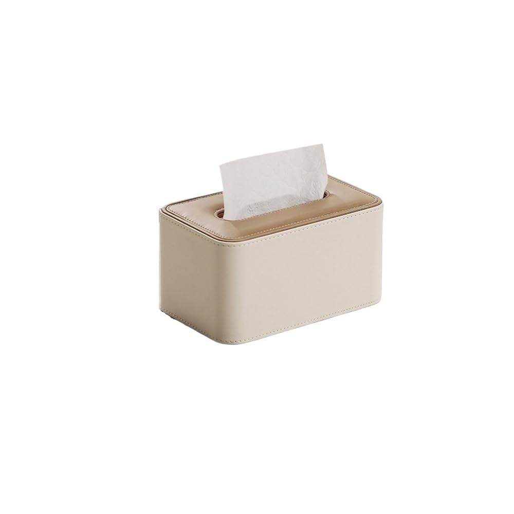 Tissue Case Tissue Box PU Square for Home Hotel Restaurant Desktop Storage Tissue Dispenser(Multi-colored)