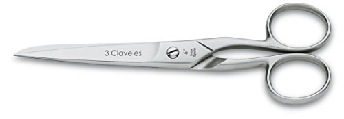 3 Claveles Tijera Costura INOX 6" Nähschere 6" Edelstahl matt D 3C, Cranberry Cover