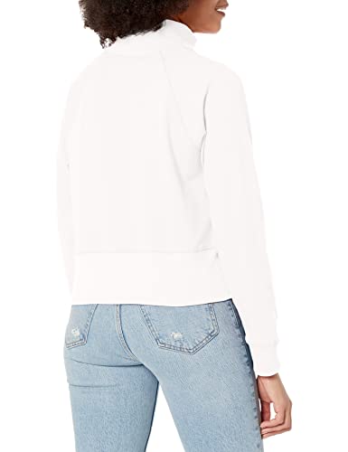 Tommy Hilfiger Womens French Terry Mockneck Sweatshirt Sweater, Bright White, X-Small Us #TOP1
