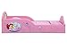 Delta Children Princess Sleep and Play Toddler Bed with Attached Guardrails | Features Colorful Graphics of Cinderella, Belle, Ariel and Rapunzel