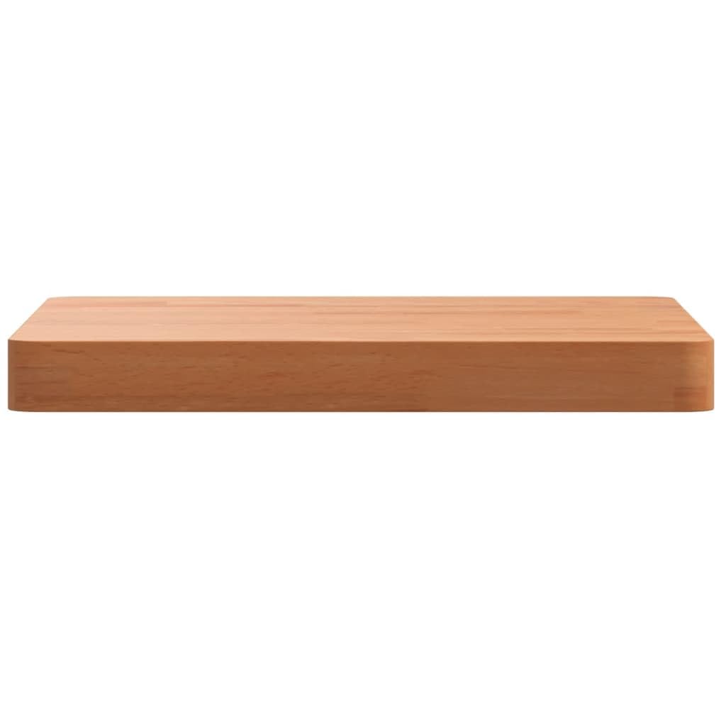 Piano da tavolo in legno massello di faggio, 40 x 40 x 4 cm, quadrato, con angoli arrotondati, per tavolino da caffè, piano di lavoro, accessori per mobili, fai da te, stabile, versatile, per ufficio